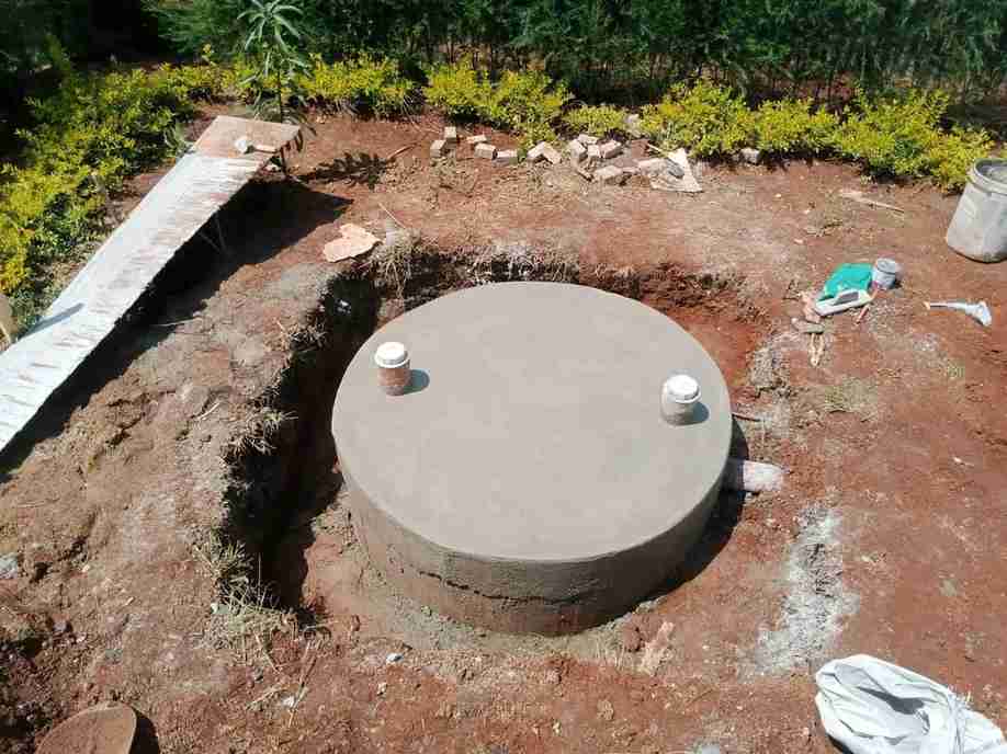 Biodigester Tank — Garden Install in Nairobi — MILO Plumbing Solutions