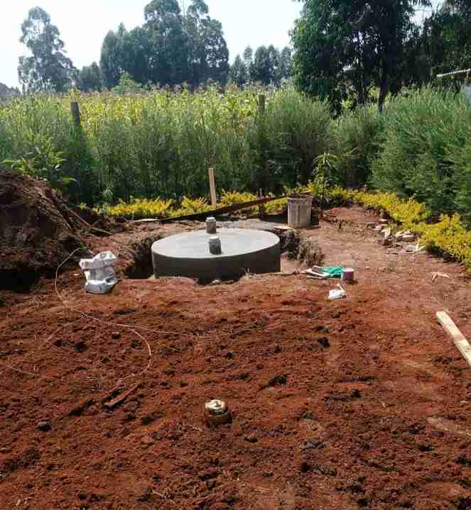 Biodigester Tank — Maize Field in Kikuyu — MILO Plumbing Solutions