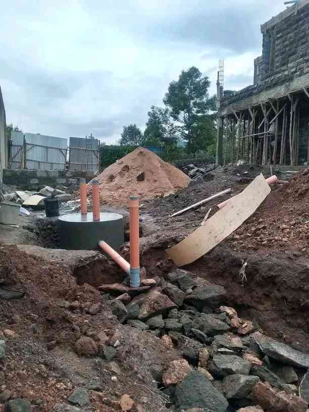 Biodigester — Stone House Site in Karen, Nairobi — MILO Plumbing Solutions